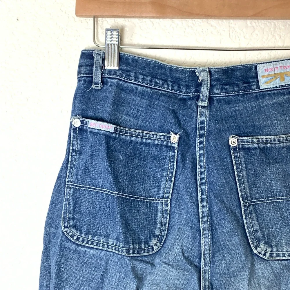 Brittania | Vintage High waisted wide leg jeans no front pockets size 25… - Picture 7 of 10